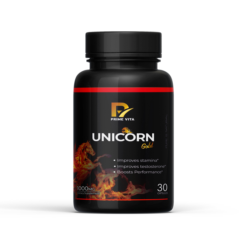 PRIMEVITA UNICORN GOLD 1000mg (30 Veg Capsules) | Complete Men’s Vitality & Performance Booster